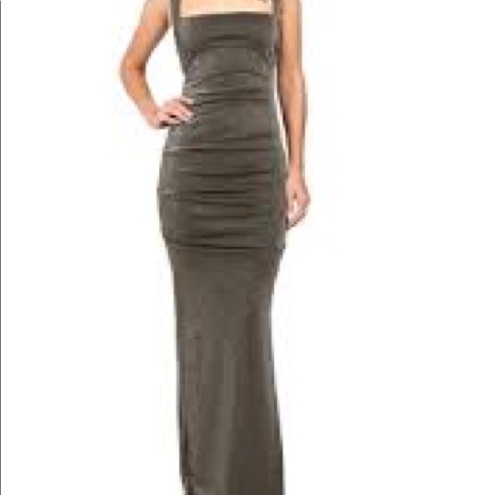 Nicole Miller Felicity Dress with sequin shoulder